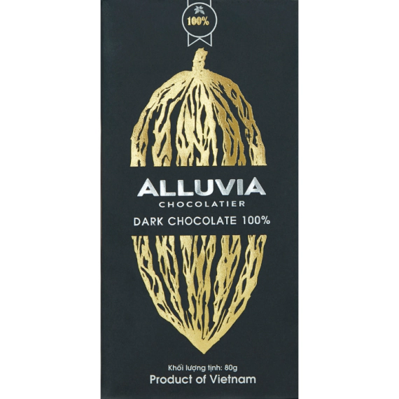 ALLUVIA DARK CHOCOLATE 100%